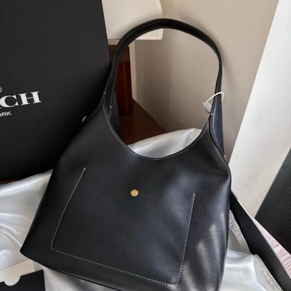 Coach Brooklyn Shoulder Bag 28 – black NWT with Dust Bag - Picture 2 of 3